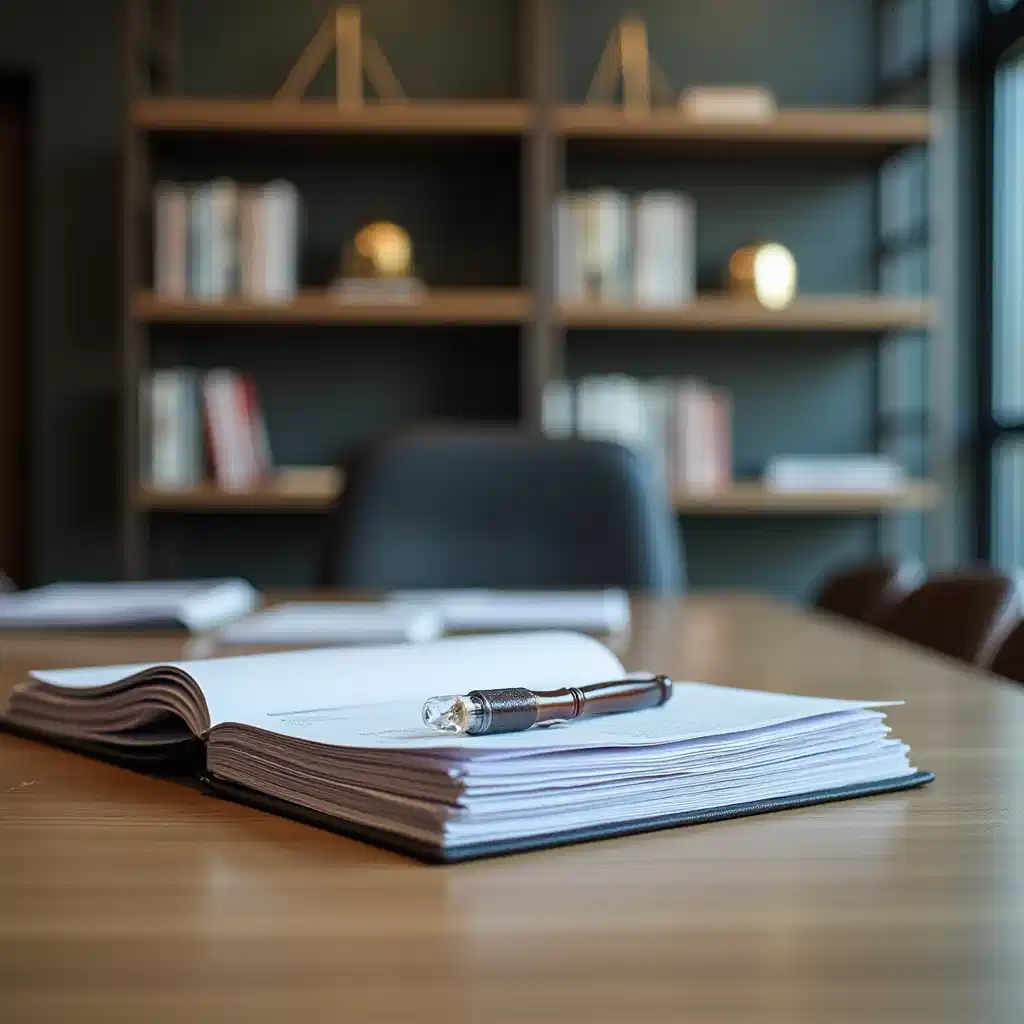 Ottawa criminal defence lawyer papers on a desk in professional office